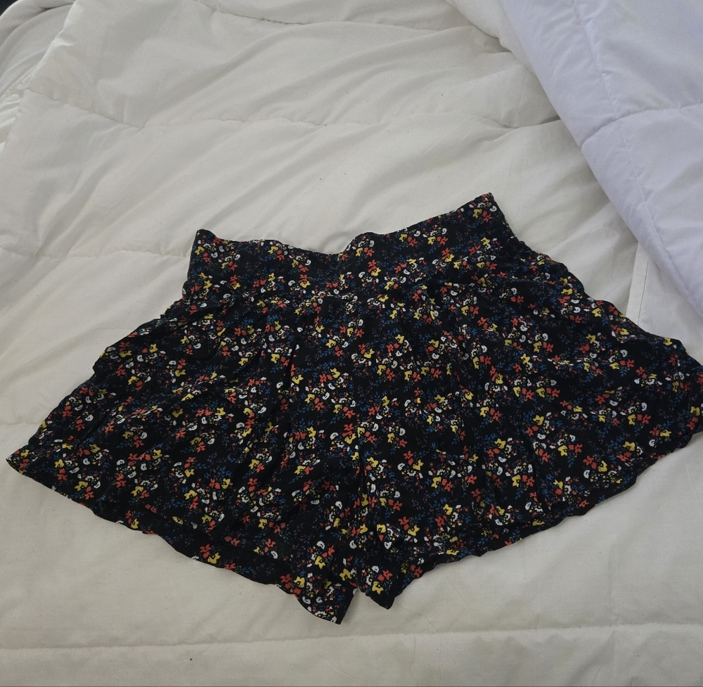 Xiliration Women's Wide-Leg Floral Shorts